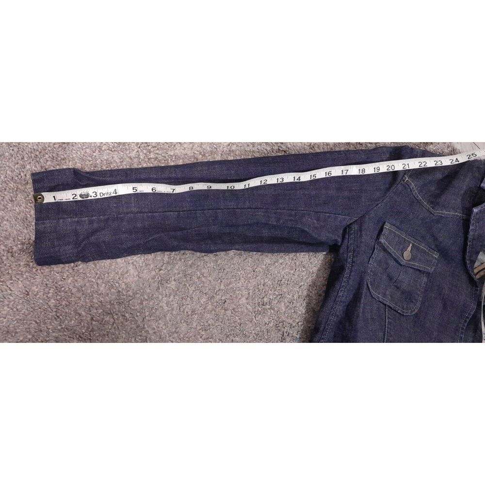 Eddie‎ Bauer Blazer Style Denim Jean Jacket Womens Medium Dark Wash - Picture 7 of 7